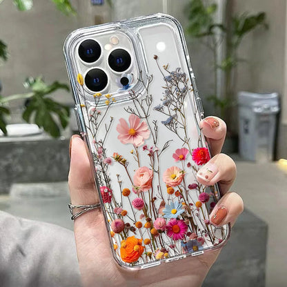 Cute Flower Clear Case For Samsung Galaxy A56 5G A57 A36 S26 S25 Ultra S24 FE S23 Case A37 A55 A54 A26 A07 A17 Shockproof Cover