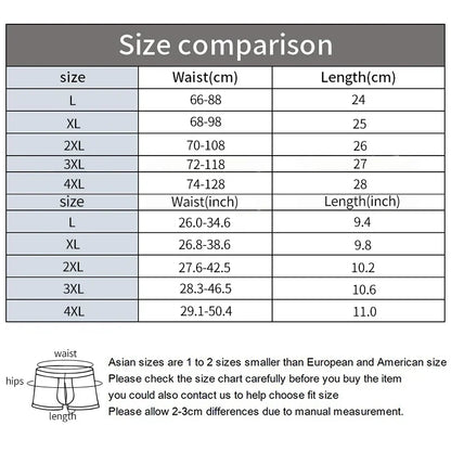 Mens Ice Silk Boxers - 10 Pcs Ultra-Thin Seamless Breathable Underwear