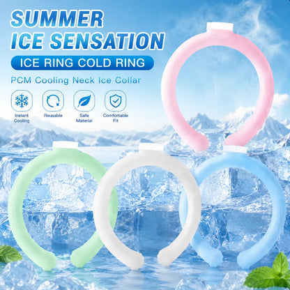 Summer Outdoor Cooling Neck Ring Running Portable Outdoor Sports Cooling Accessories Hands Free Gel Prevention Ice Neck Ring 1pc