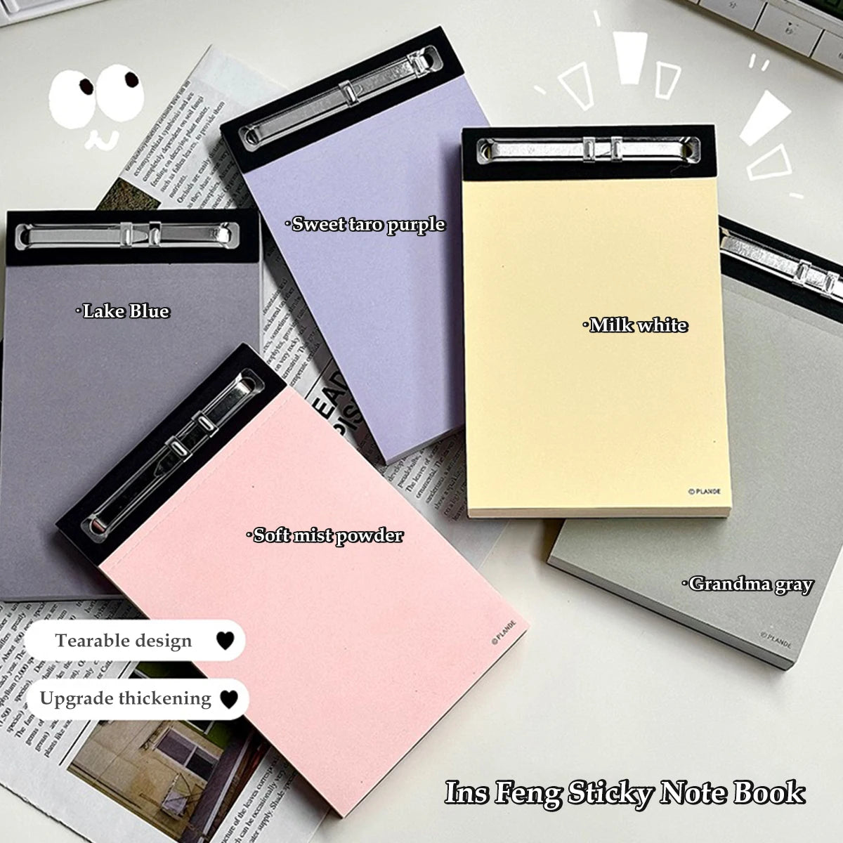 75 Sheets Blank Notepad - Tearable Student Memo Notebook
