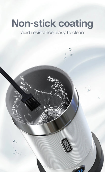 HiBREW Automatic Milk Frother  Warmer - ColdHot Latte  Cappuccino Mixer - ZOOMNSTORE