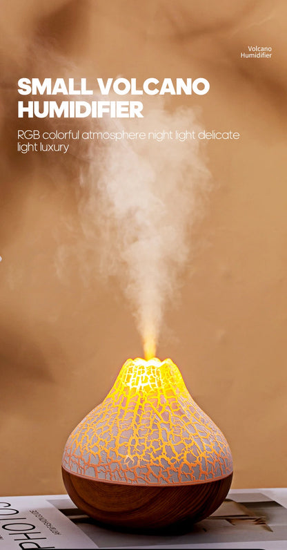 300ml USB Desktop Humidifier - Colorful Mist Diffuser  Air Purifier