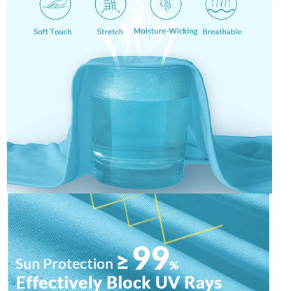 Men's UPF 50+ Sun Protection Shirt – Quick-Dry Long-Sleeve Performance Top