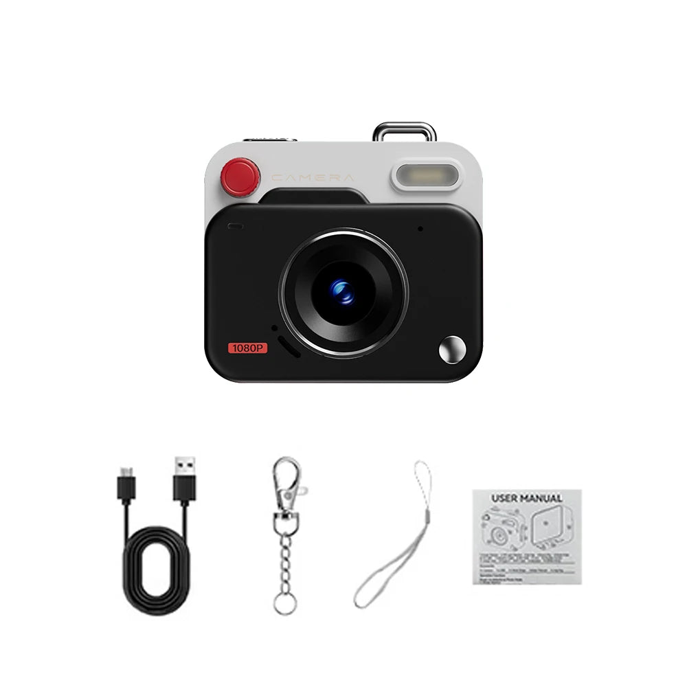 Mini Digital Camera - Compact 1080P HD Camcorder With CCD Sensor & Loop Recording