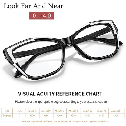 Cateye Reading Glasses – Trendy Ultralight Eyewear with Polycarbonate Lenses for Clear Vision