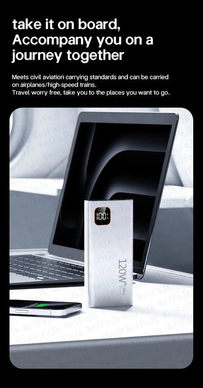 For Xiaomi Original 500000mAh Powerbank External Spare Battery Portable Charger For iPhone Samsung Super Fast Charging PowerBank