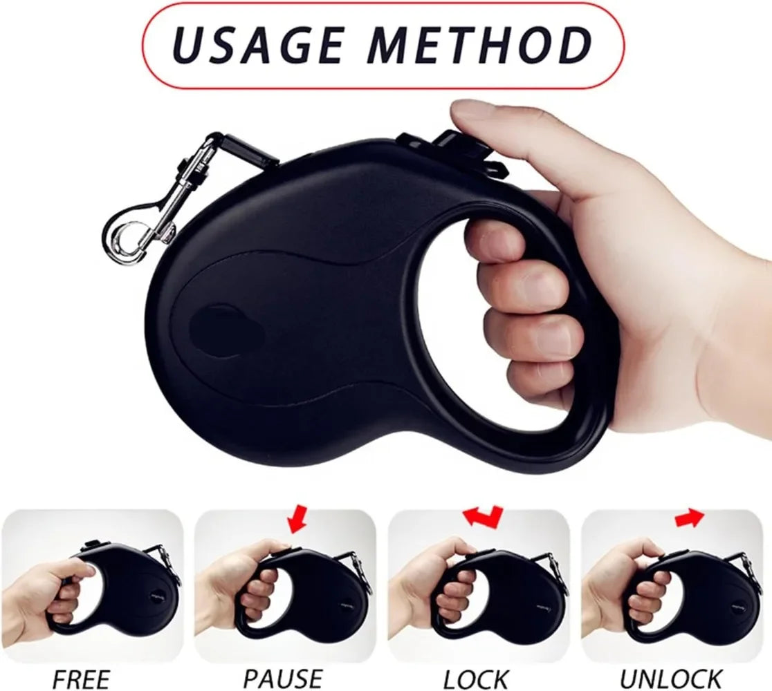 5m 8m 50kg Dog Leash Retractable Roulette Collar for Small Big Dog Accessories Adjustable Durable Walking Hiking Bulldog Rope