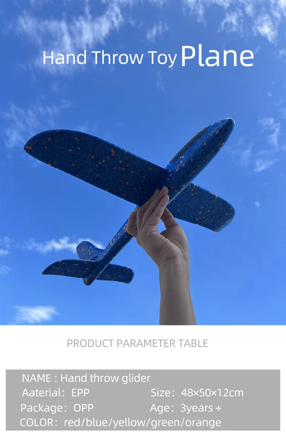 Big Foam Glider Plane - Hand-Throw Outdoor Toy for Kids - ZOOMNSTORE