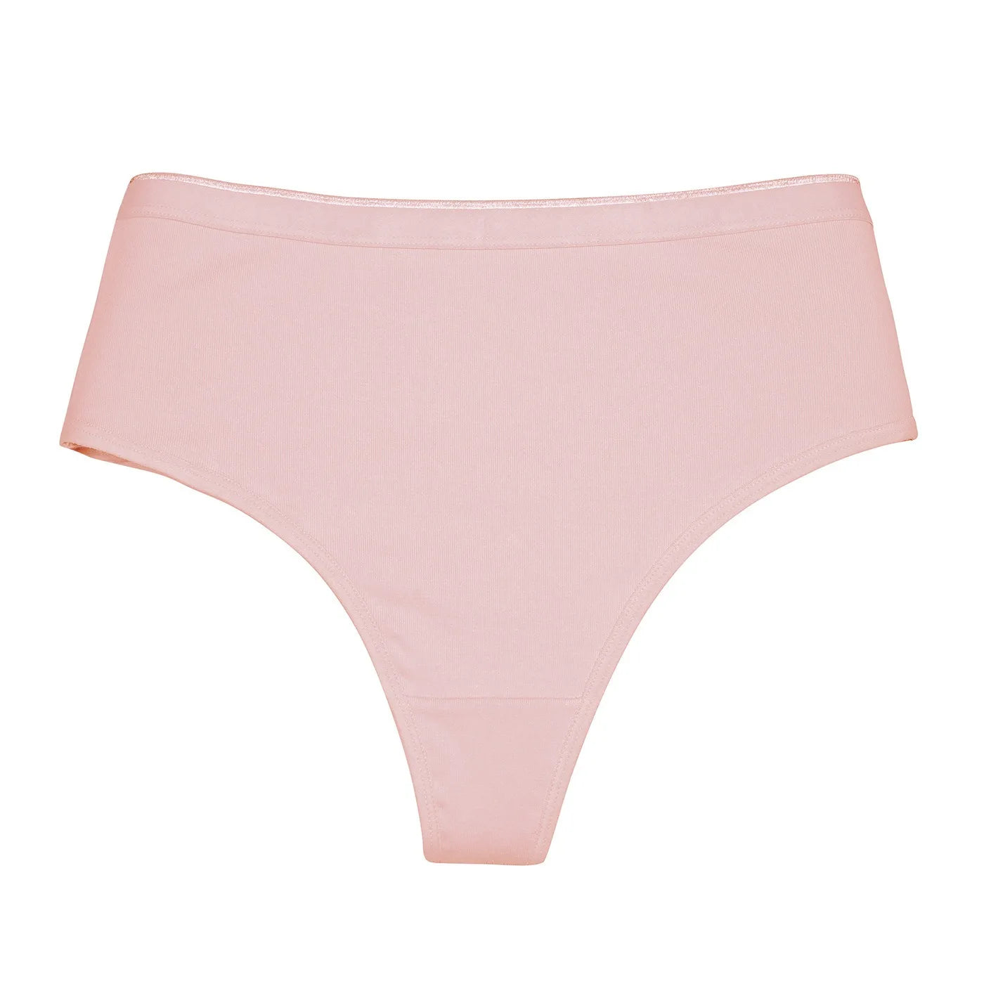 1PC Thongs Women Cotton Panties Female High Rise G-String Sexy High Leg Cut Bikini Solid Color T-back Breathable Lingerie S-L
