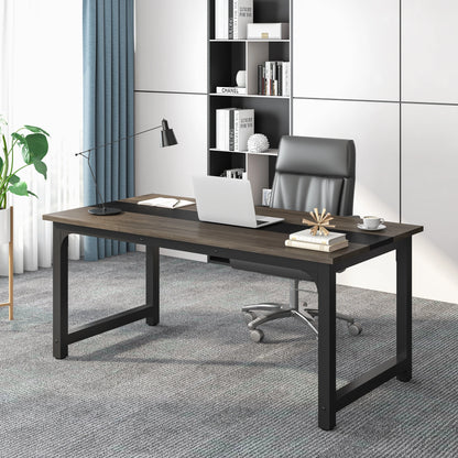Large Office Desk | Modern Computer Desk - Spacious Writing Workstation for Home Office
