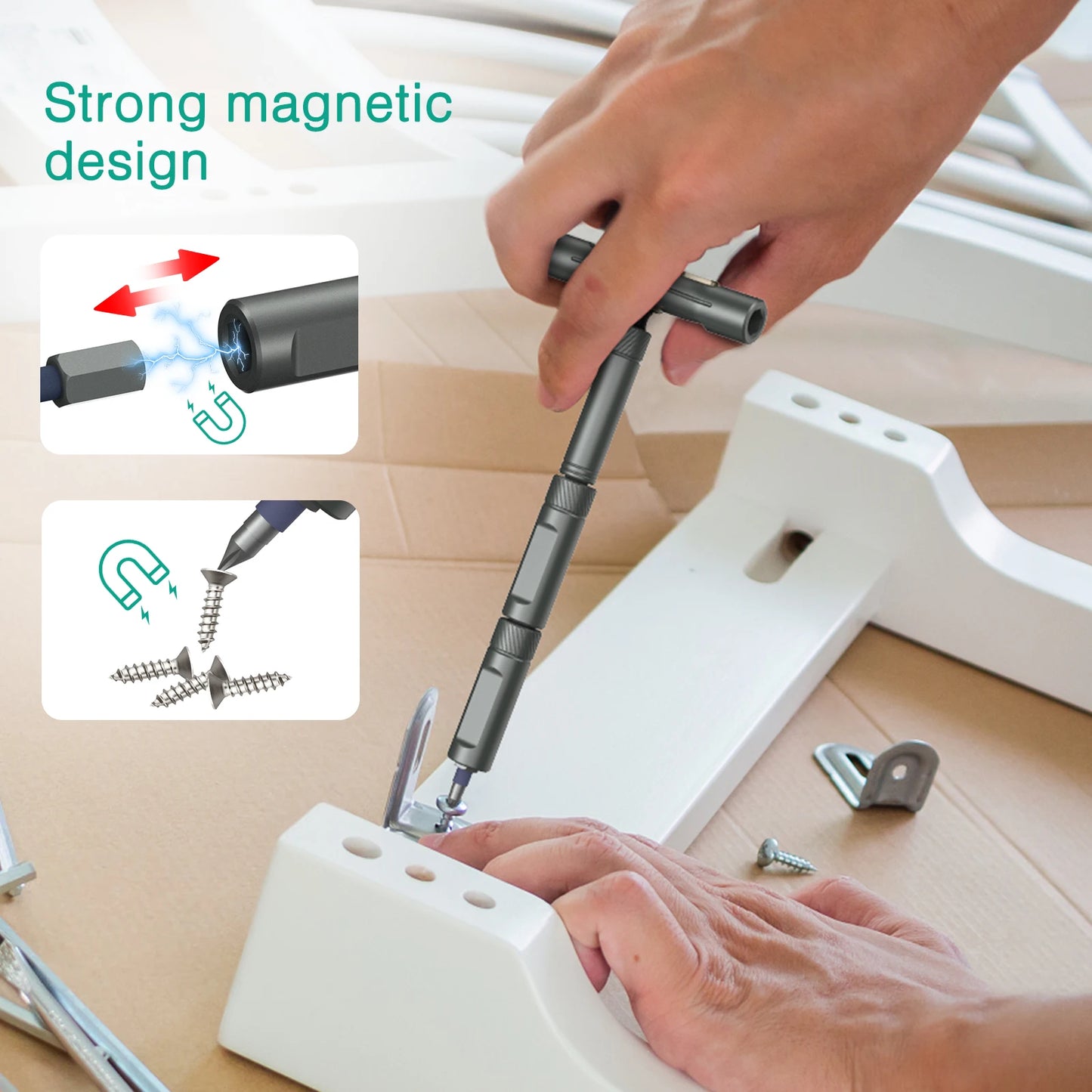 Magnetic Screwdriver Set - 42-in-1 DIY Ratchet Multi-Bit Tool for Computers - ZOOMNSTORE