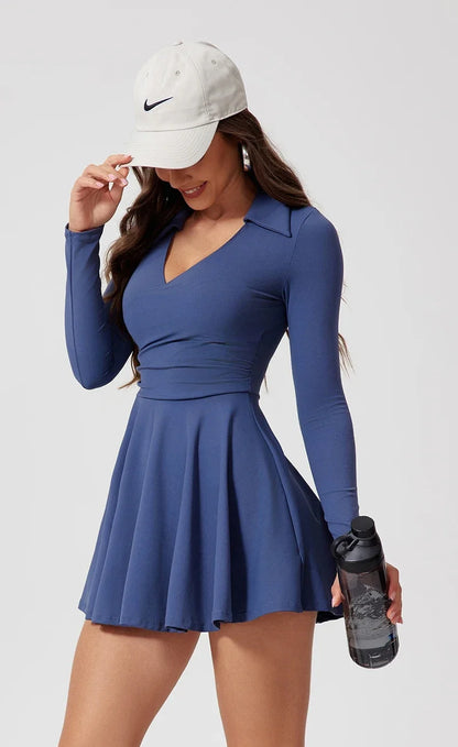 Women's Sports Dress – Golf & Tennis Dress with Built-In Shorts