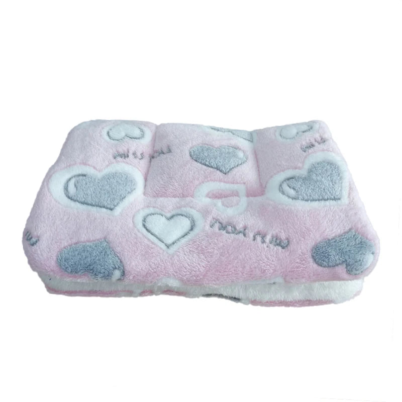 Flannel Pet Pad Dog Bed Thickened Sleeping Pad Dog Blanket Suitable for Chihuahua Labrador Puppy Kitten Small Large Dog Pet Rug