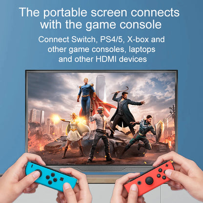 Portable Gaming Monitor 15.6 Inch FHD 1080P IPS Panel - 120Hz Refresh Rate, HDMI USB-C Second Screen