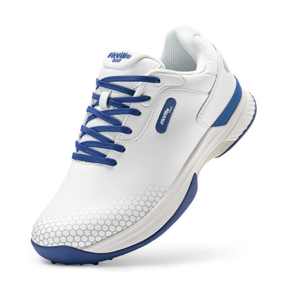FitVille Wide Men's Golf Shoes Non-Slip Wear-Resistant Comfortable Pickleball Sports Shoes Suitable for Swollen Feet Relieve Toe