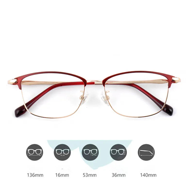 Reading Glasses - Classic Retro Eyeglasses with Blue Light Polycarbonate Lenses