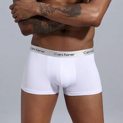 Mens Boxer Shorts - 5 Pack Breathable Soft Underwear Classic Black