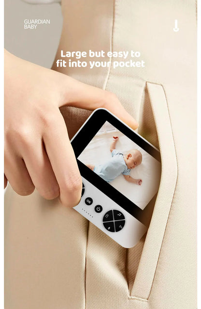 Danmini Intelligent Baby Monitor 4.3-inch IPS Color Screen Display PZT Control Night Vision Indoor Security Surveillance Camera