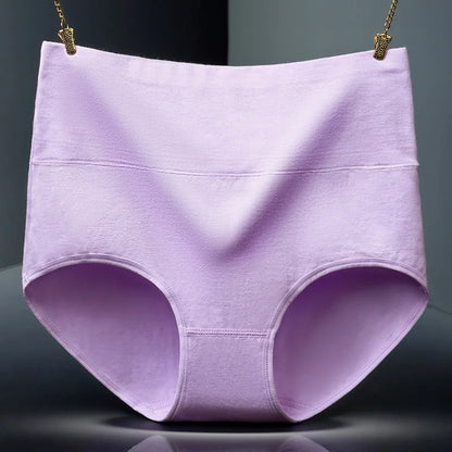 4Pcs/Lot High Waist Panties Women Underwear Cotton Shapers Body Slimming Plus Size Briefs Underpants Female Sexy Lingerie Shorts
