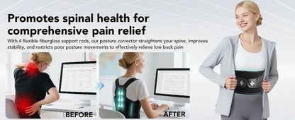 Posture Corrector Back Brace Adjustable Back Support for Women and Men Shoulder Straightener Neck Upper Lower Back Pain Relief