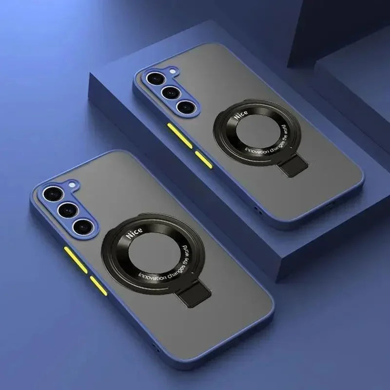 Luxury Matte Case For Samsung Galaxy S26 S25 Edge S24 FE S23 S22 S21 Ultra Plus A56 A26 A36 A16 A15 Magnetic Magsafe Cover
