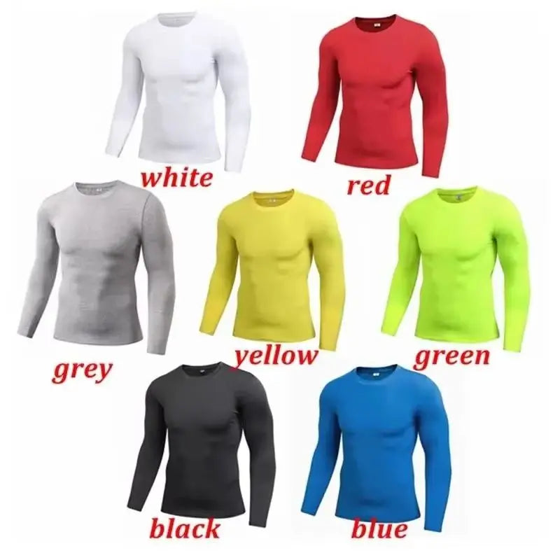 Men's Thermal Underwear Long Sleeve Tops | Thin Tight Fitting Elastic Fitness Wear