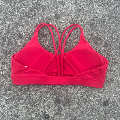 Solid Color Cross Fitness Bra Soft High Strength Women Tight Sport Top Comprehensive Training Gym Yoga Underwear With Chest Pad