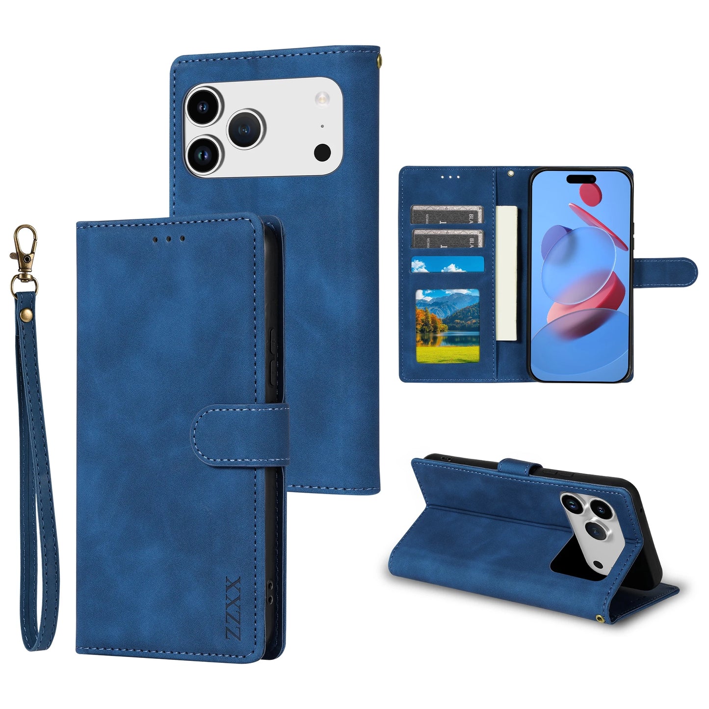 Wallet Skin-friendly With Card Slot Bracket Magnetic Flip Case For Apple iPhone Air 17 Pro Max 16e 15 Plus 14 13 12 11 XR Cover