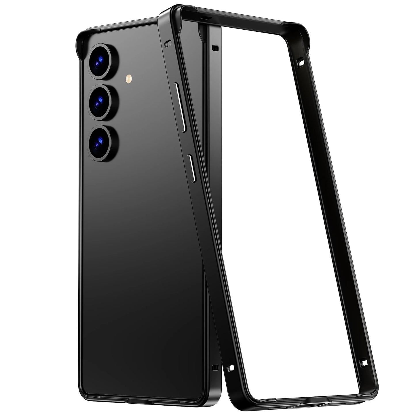 Hybrid Silicone Frame Aluminum Metal Phone Case for Samsung Galaxy S26 S25 Ultra S24 Plus Better Heat Bumper