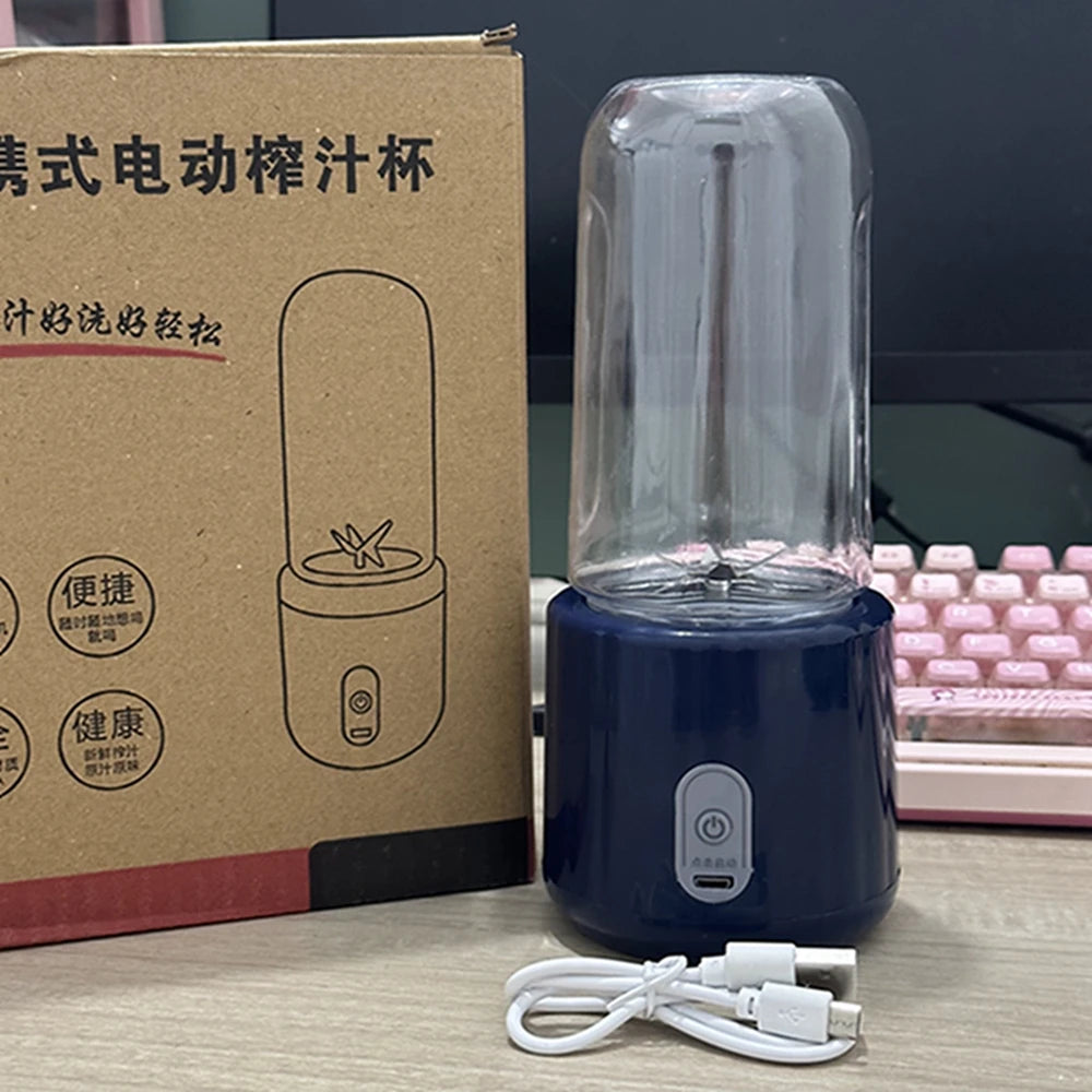Portable Electric Fruit Juicer  Blender - Double Cup USB Mixer