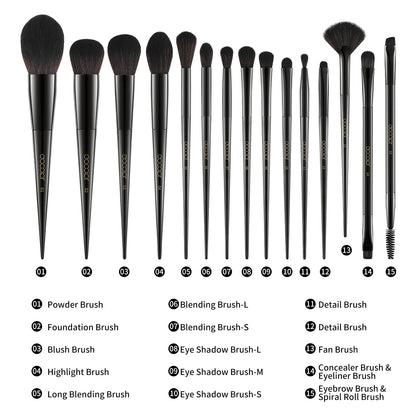 Docolor Makeup Brush Set Professional 10-30pcs Eyeshadow Blush Synthetic Foundation Brush Powder Contour Cosmetic Tool For Women