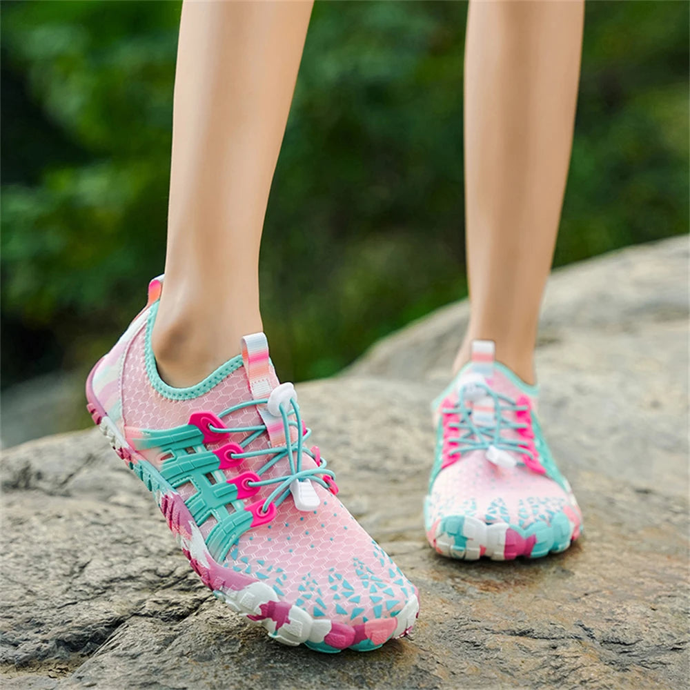 Aqua Shoes Women Men Barefoot Water Shoes Quick-Drying Outdoor Beach Upstream Wading Swimming Shoe Sneakers Unisex Trekking Surf