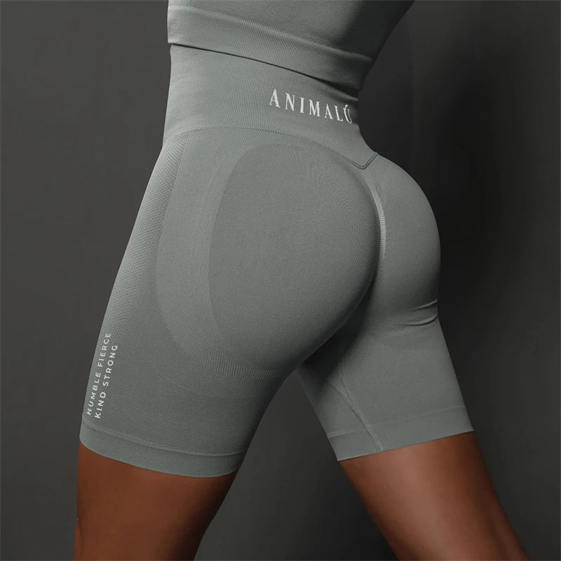 2025 ANIMALU Women Seamless Shorts for Women Push Up Booty Workout Leggings Fitness Sports Short Gym Clothing Yoga Shorts