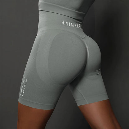 2025 ANIMALU Women Seamless Shorts for Women Push Up Booty Workout Leggings Fitness Sports Short Gym Clothing Yoga Shorts