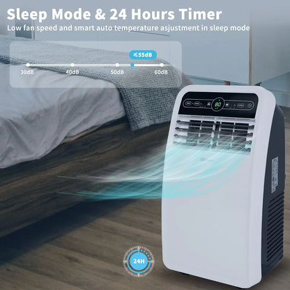 Shinco 8,000 BTU Portable Air Conditioner, AC Unit with Built-in Cool, Dehumidifier & Fan Modes for Room up to 350 sq.ft