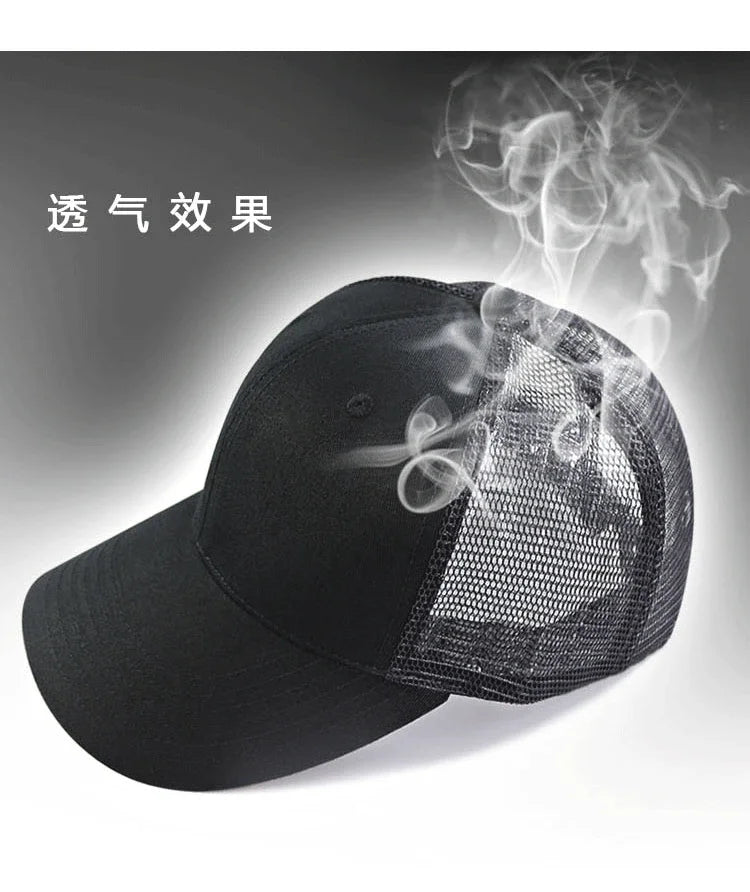 Big Head Man Large Size Mesh Baseball Hats Outdoors Plus Size Sport Caps Dad Oversize Trucker Cap 56-61cm 62-66cm