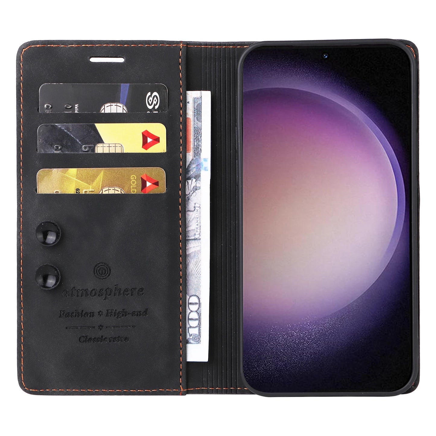 Ultrathin Leather Flip Case For Samsung Galaxy S26 S25 S24 S23 FE S22 Ultra S21 S20 Plus Note 20 5G Business Wallet Phone Cover