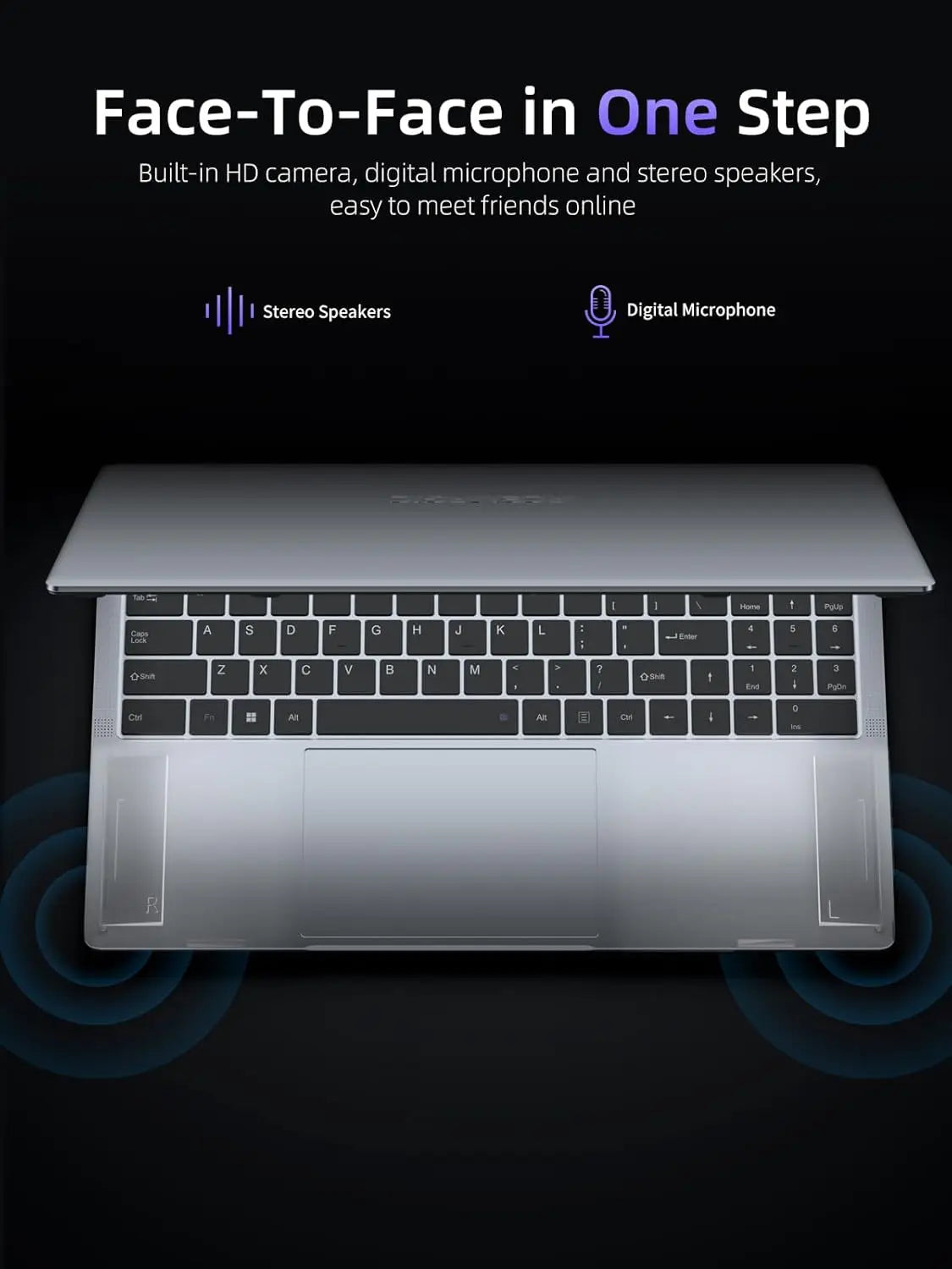 ACEMAGIC Ultra Thin Laptop - Intel N97 Portable Office Laptop with 16GB DDR4 RAM & 512GB SSD