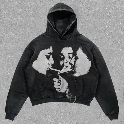 Cotton New Rock Men's Hooded Sweatshirt Spring Autumn With Pockets No Brand Simple Male Hoodie Welcome Deal In Funny Luxury Tops