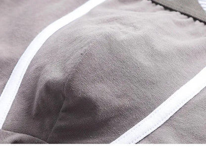 Men Cotton Boxers - Breathable U-Convex Boxer Design, Soft Knit Fabric Underwear Set