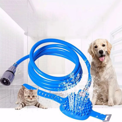 2 IN 1 Pet Bathing Shower Brush Comb Dogs Cats Multifunctional Shower Easy Bathing Garden Sprayer Pets Cleaning Grooming Tools