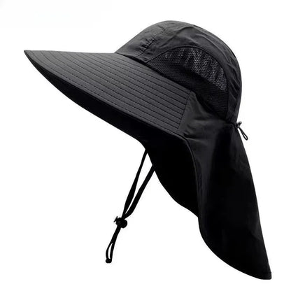 1/2/4PCS Sun Protection Bucket Hat for Men Wide Brim Fishing Cap with Neck Shade Face Flap Lightweight Summer Hiking Camping