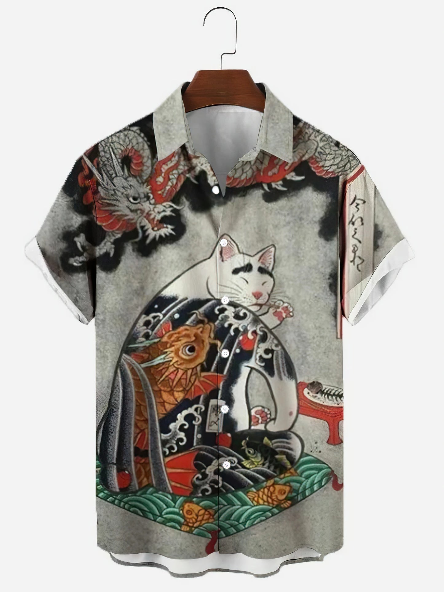 Summer Men's Hawaiian Short Sleeve Printed Shirts Loose Fitting Oversized Social Cartoon Pictures Floral Casual Fashion Clothing