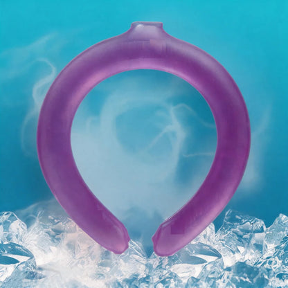 Summer Neck Cooling Ring Lasting Neck Wearable Gel Ice Pack Reusable Ice Cushion Portable Outdoor Sports Cooling Accessories
