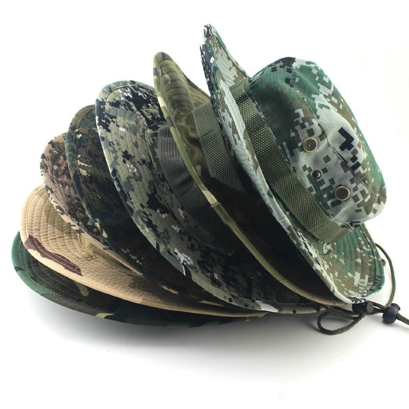 Camo Boonie Hat – Tactical Bucket Hat for Fishing, Hiking & Hunting