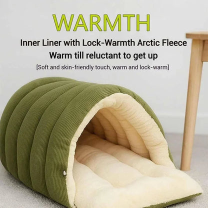 Cat Nest Four Seasons Universal Removable and Closed Cat Bed Winter Dog Nest Warm Sleeping Bag with Thick Velvet Pet Supplies