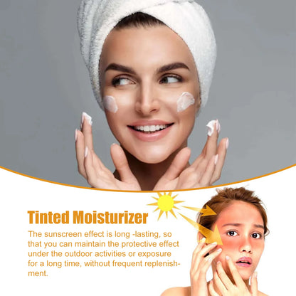 All in One Spf50 Sunscreen Brightening Foundation Cream Cover Anti UV Face Moisturizer Isolation Bleaching Sunscreen Lotion 50ml