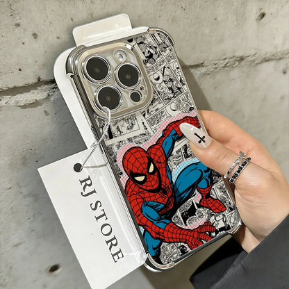 Cool Fashion Spidermans Phone Case For iPhone 17 17e 16e 16 15 14 13 12 11 Pro Max X XR XSMax 7 8 Mini Air Plus AntiFall Airabag