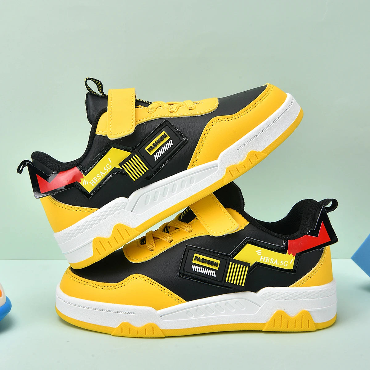 Kids Sneakers Cartoon Casual Shoes Boys Comfortable Sports Shoes Outdoor Nonslip Tennis Shoes Children Lightweight Running Shoes
