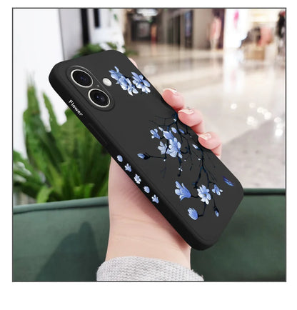 Blooming Orchid Phone Case For iPhone 17 17 Air 16 16e 15 14 13 12 11 Plus Pro Max Mini Silicone Cover
